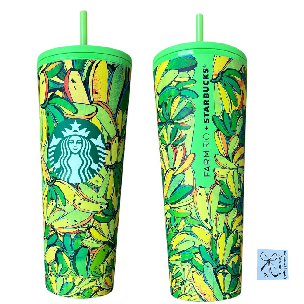 Starbucks x Farm Rio Board Banana Tumbler Cup As-is